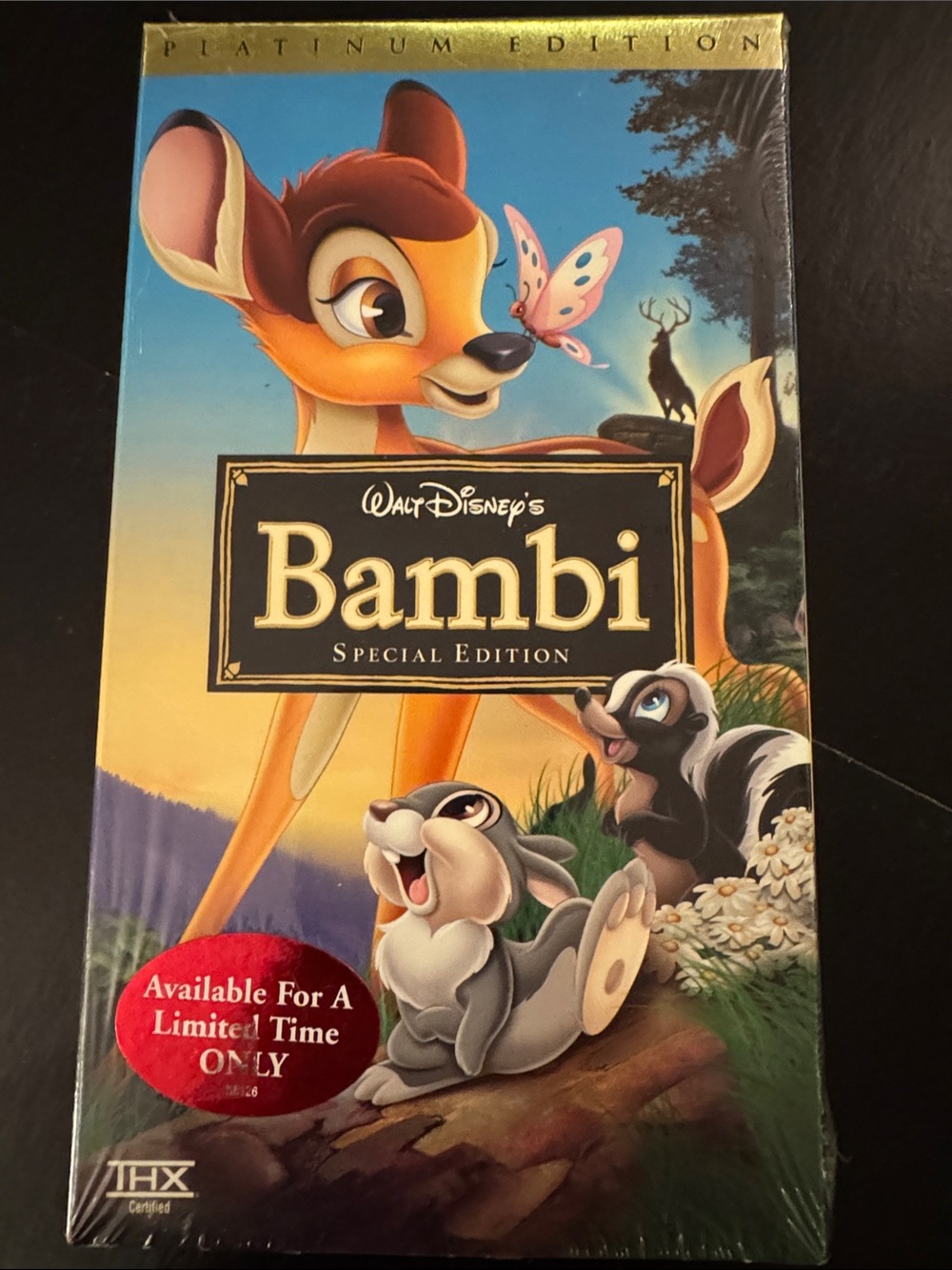 Disney Bambi Special Platinum Edition VHS 📼 sealed rare slipcover